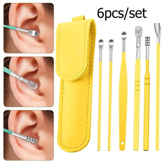 Ear Cleaner Kit, Ear wax cleaning kit, 6Pcs Ear Wax cleaning kit