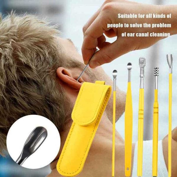 Ear Cleaner Kit, Ear wax cleaning kit, 6Pcs Ear Wax cleaning kit